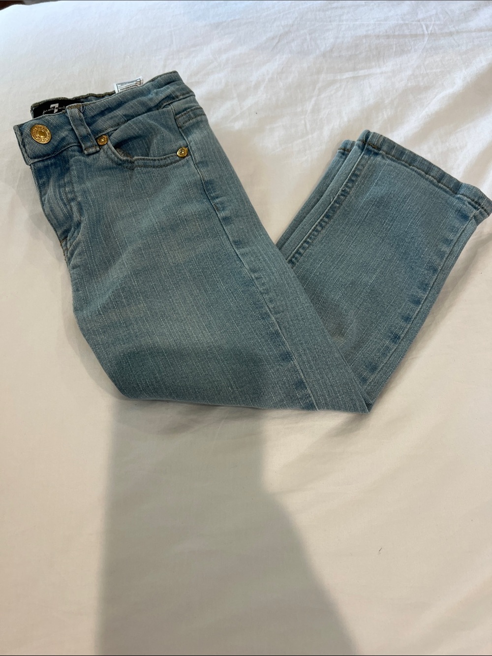 7 For All Mankind Skinny Jeans in Light Blue Wash